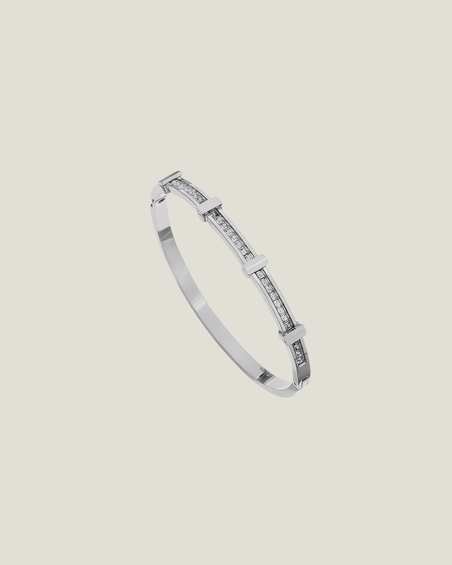 Celestia Bangle - Silver