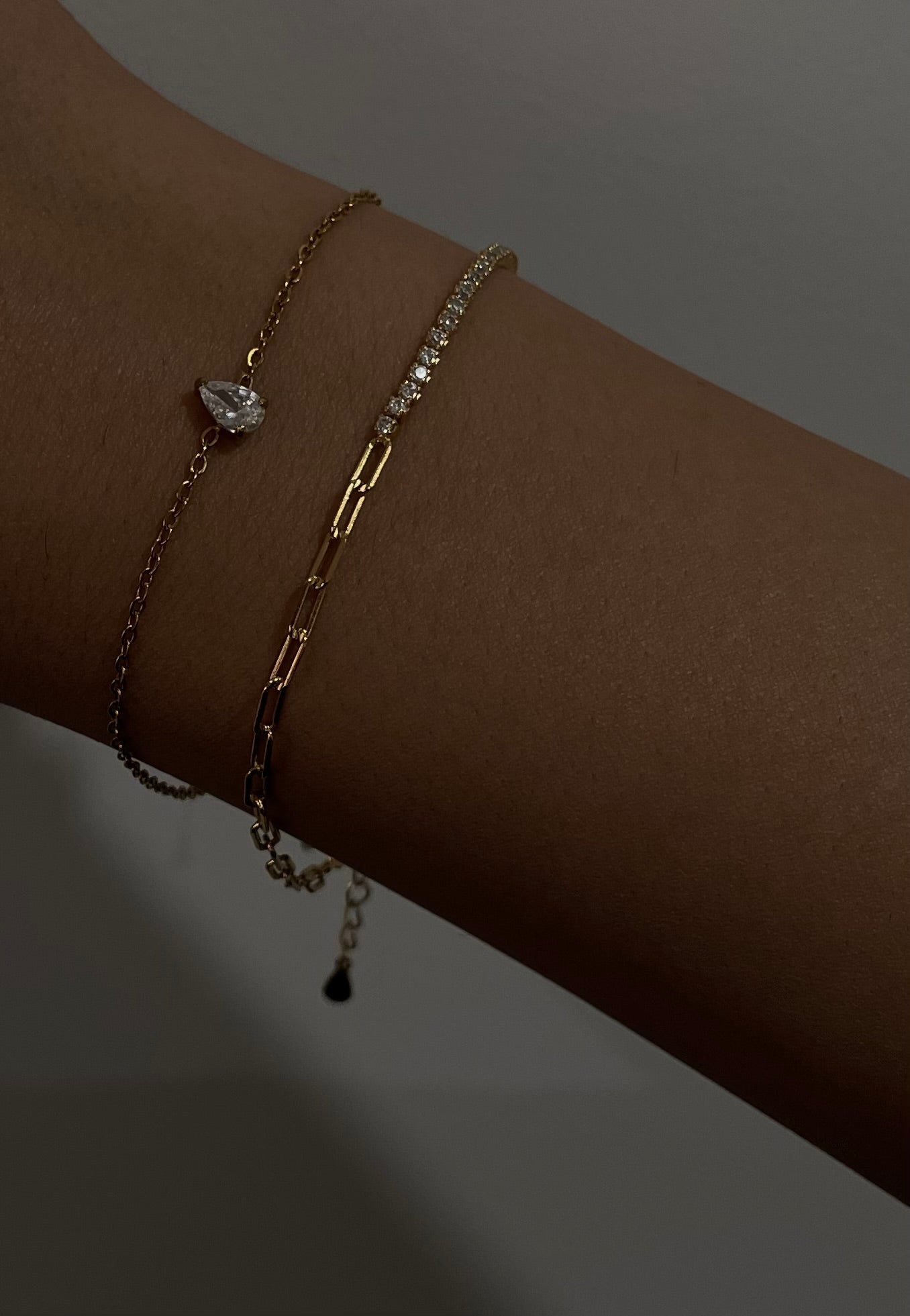Tennis Link Bracelet - Gold