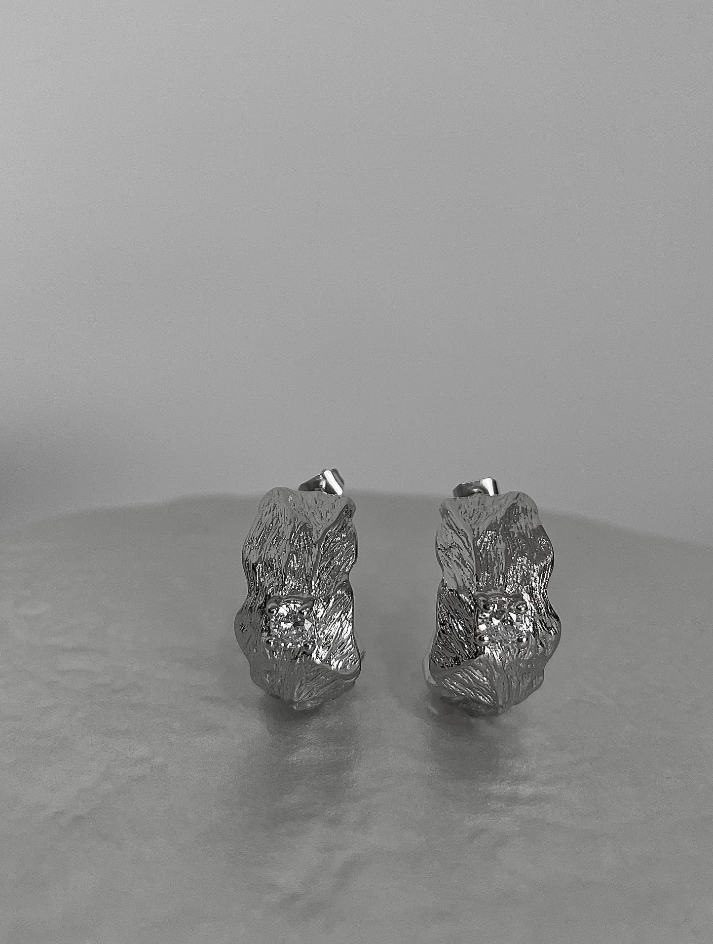 Blaze Hoops - Silver