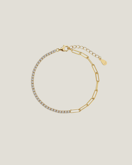 Tennis Link Bracelet - Gold