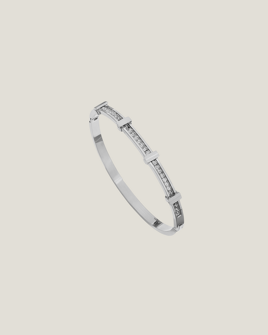 Celestia Bangle - Silver
