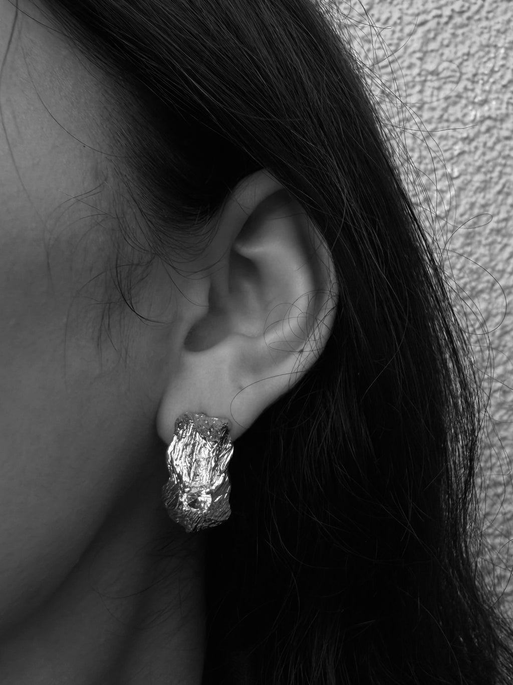 Blaze Hoops - Silver