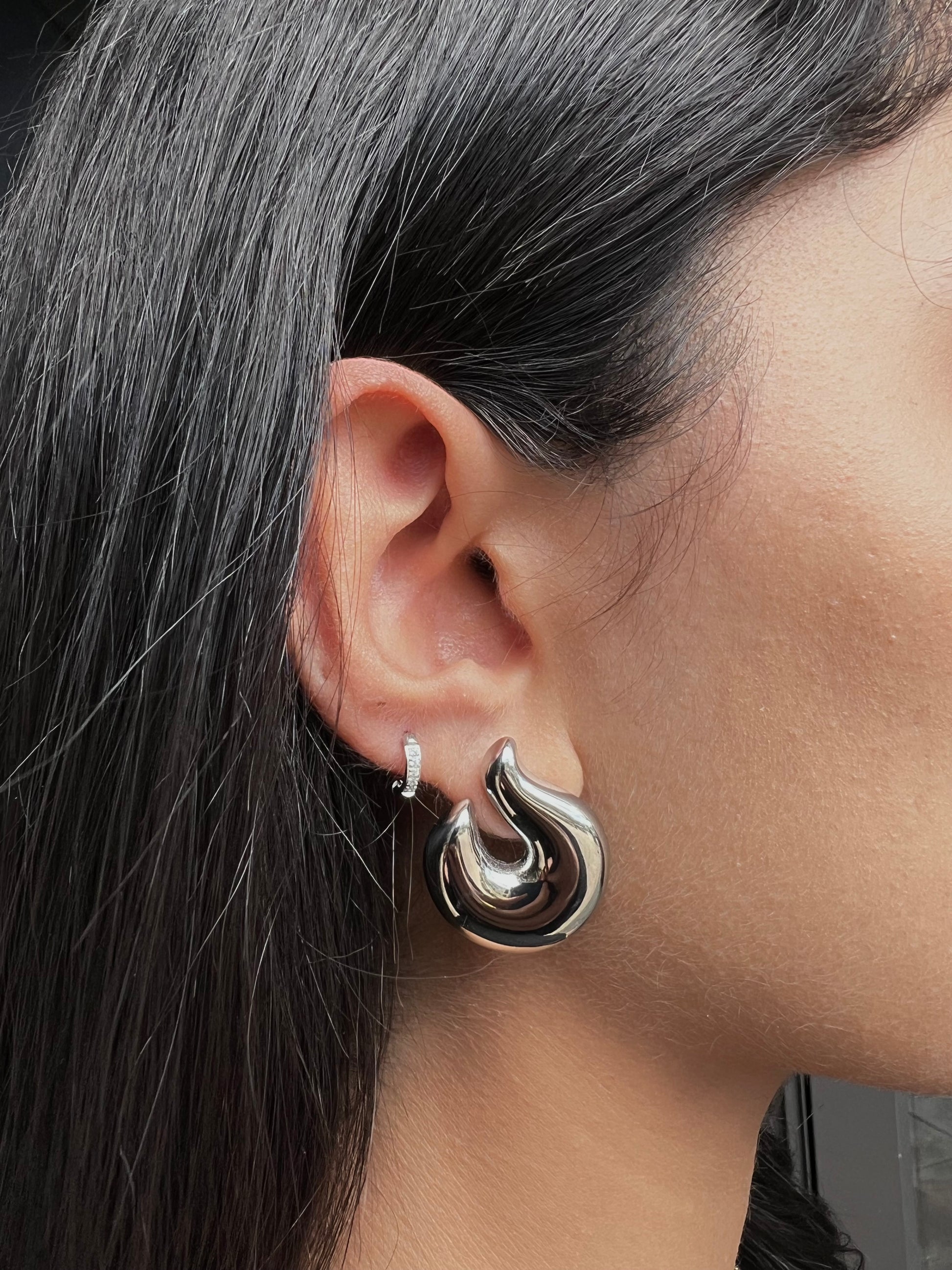Celon Earrings - Silver