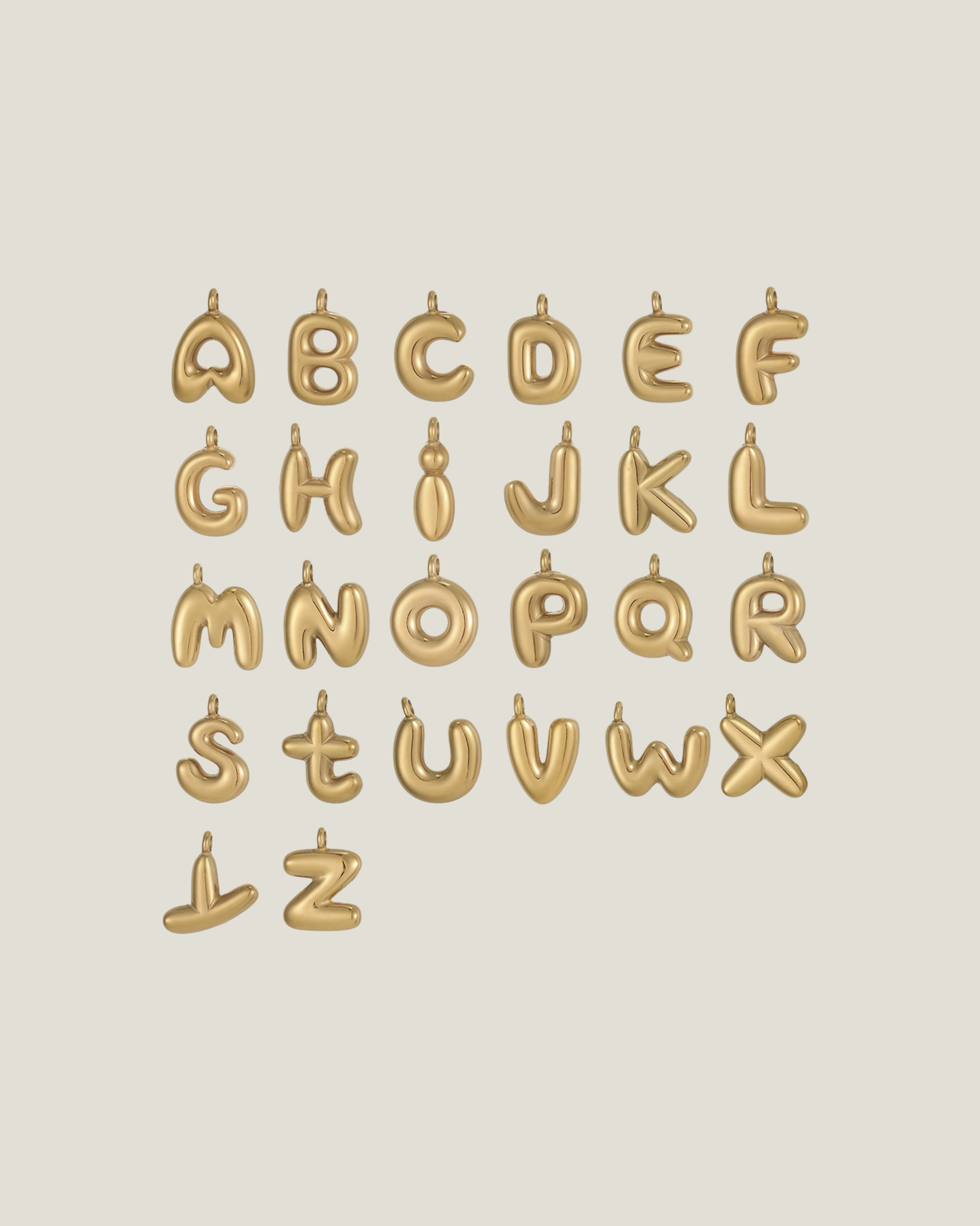 Bubble Letter Pendant
