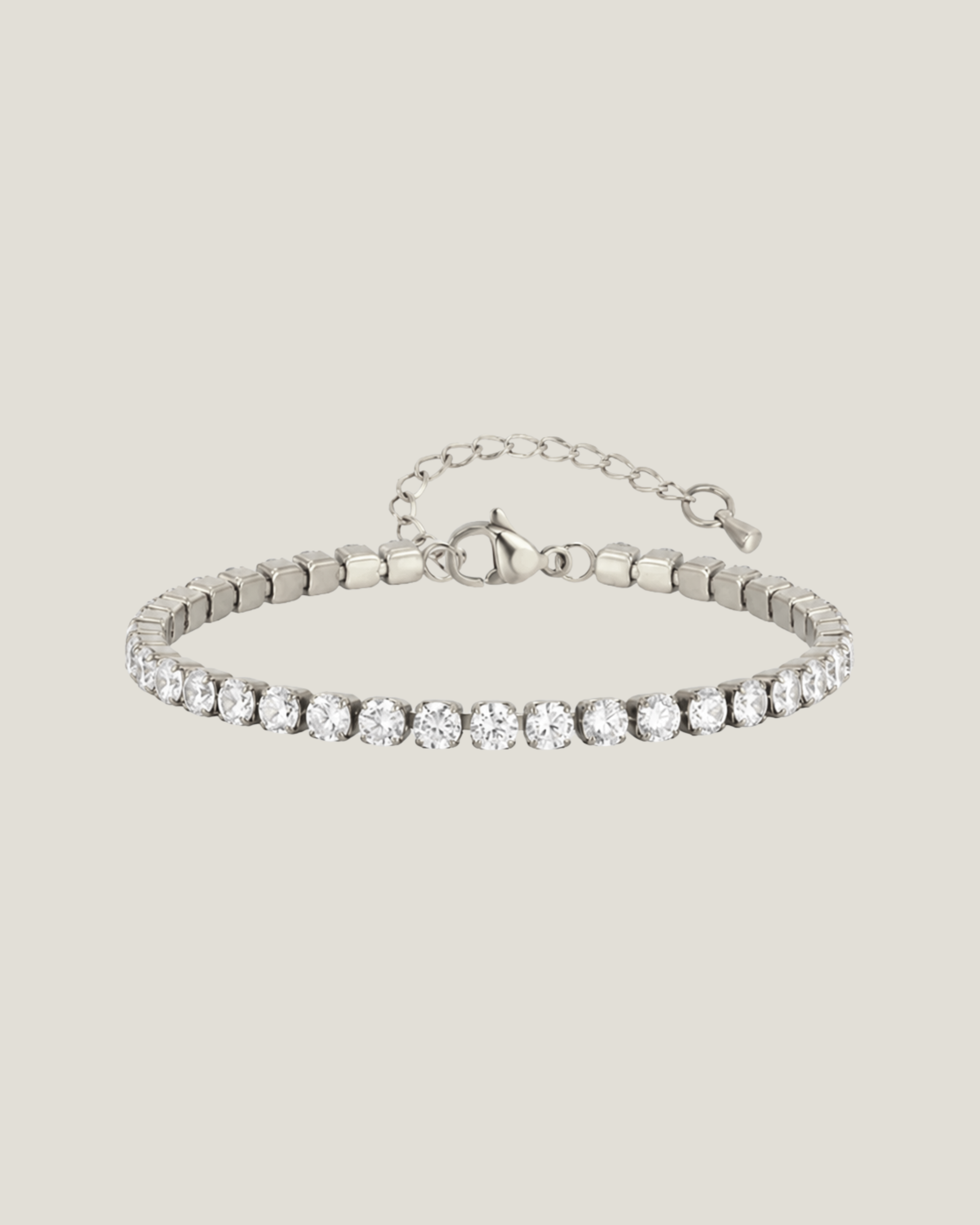 Diana Tennis Bracelet 5mm - Silver