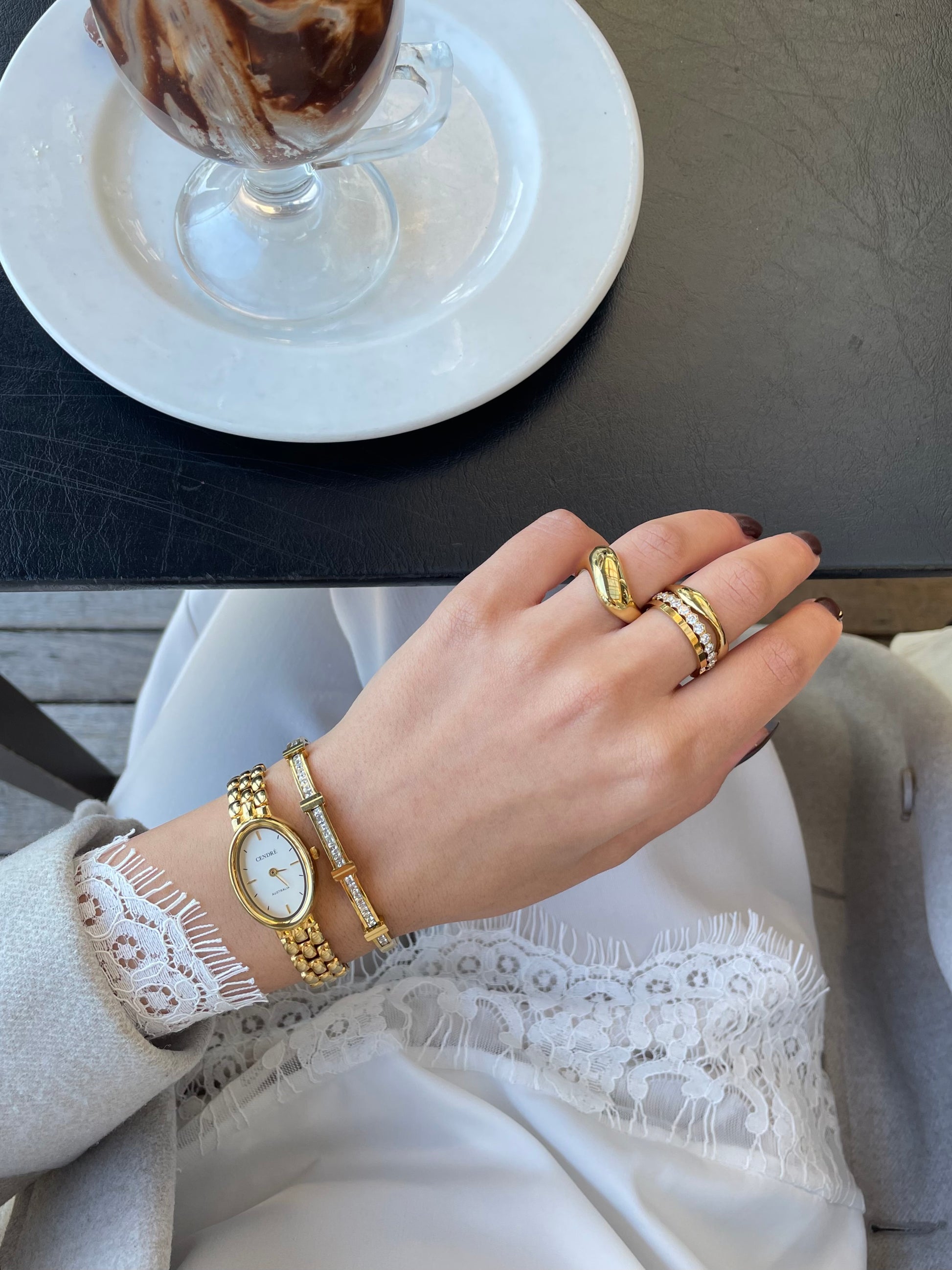 Celestia Bangle - Gold