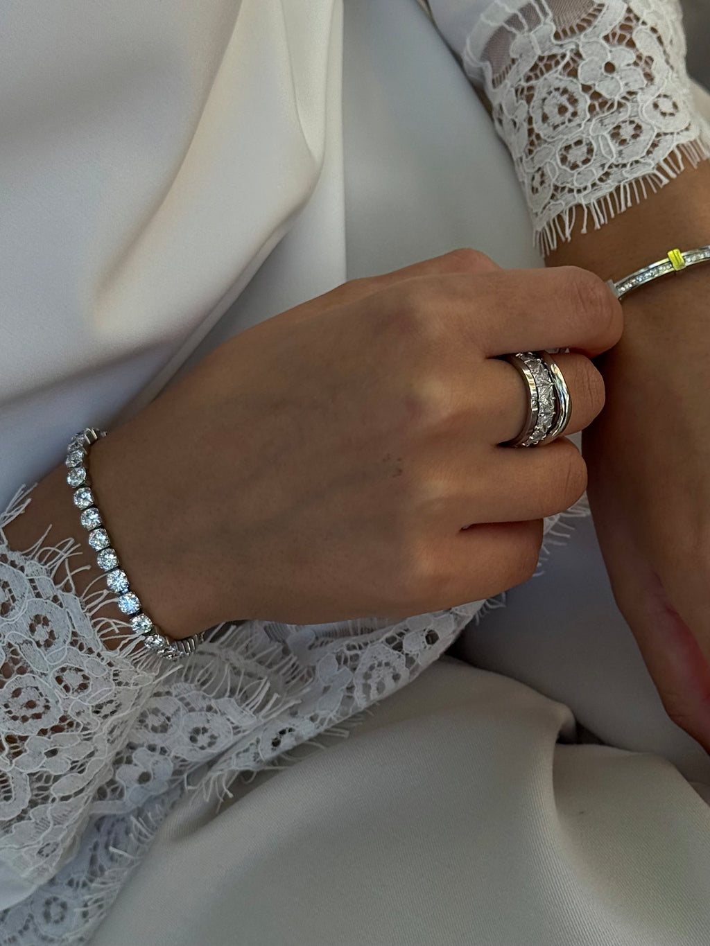 Diana Tennis Bracelet 5mm - Silver