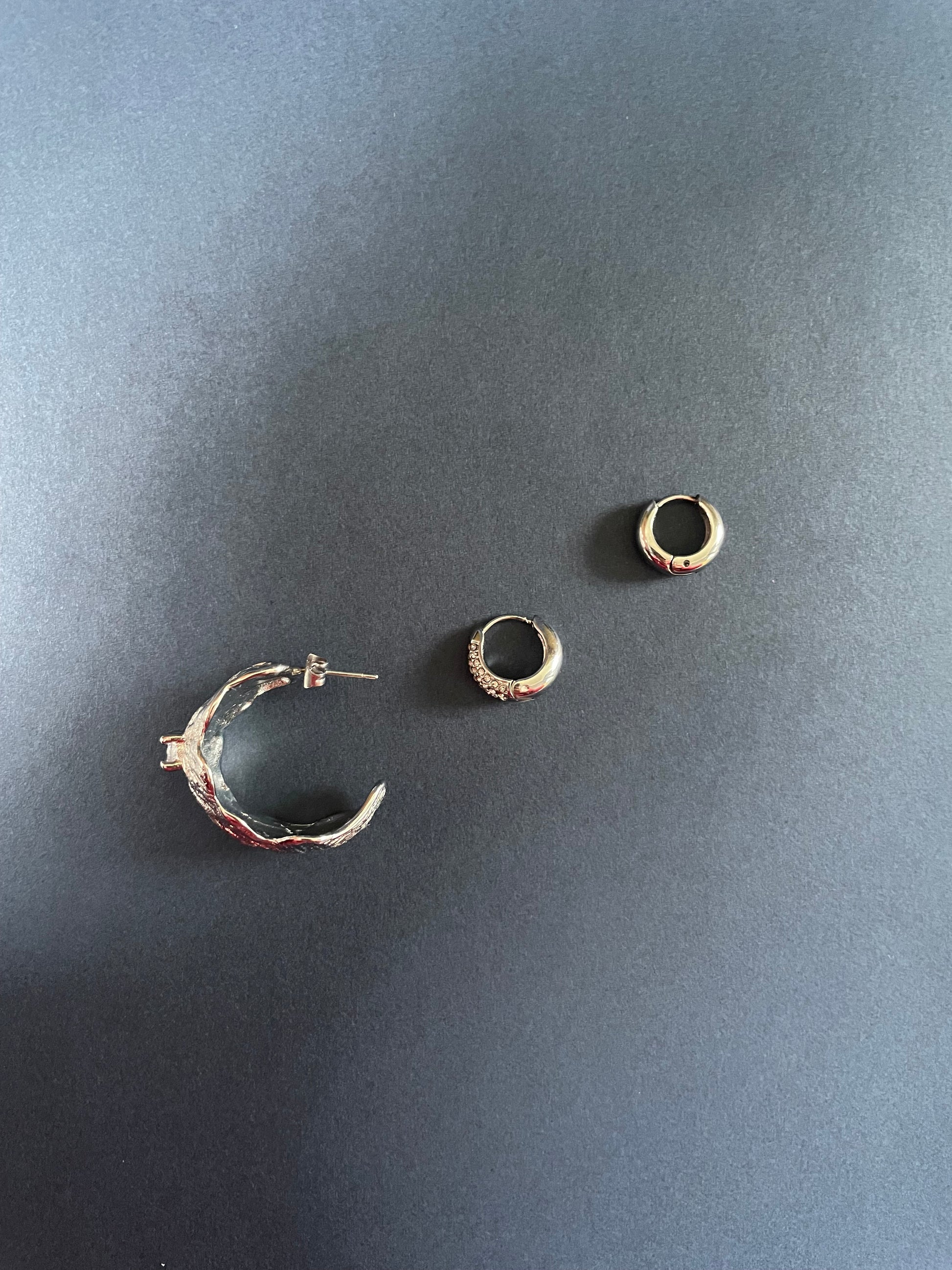Blaze Hoops - Silver