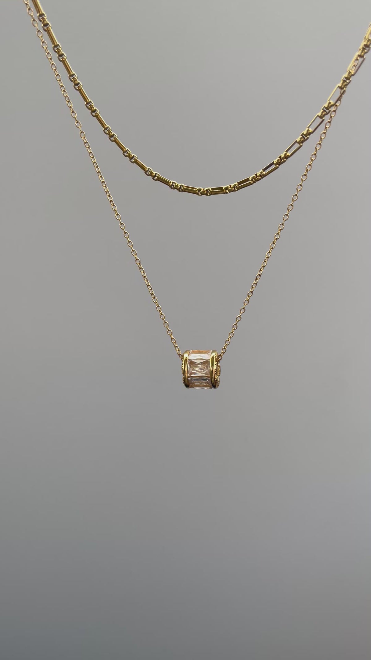 Facet Barrel Charm - Opaline