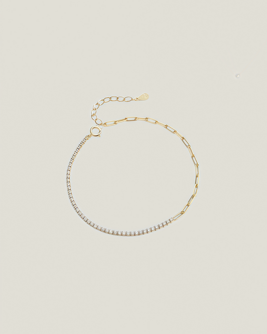 Tennis Link Bracelet - Gold
